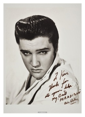 ELVIS (1958) Exclusive Foto Vintage - AUTOGRAF !!!