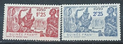 KOLONIE FRANCUSKIE GUINEE * 1939 MI 165-166