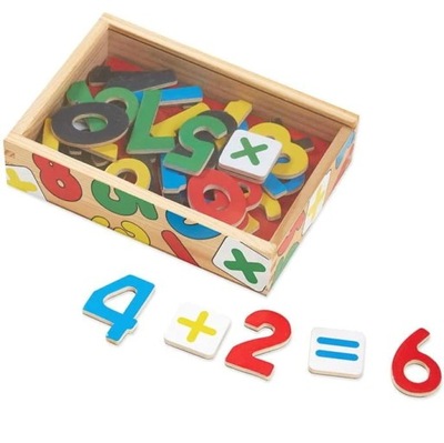 Melissa and Doug: drewniane cyfry magnesy Number M