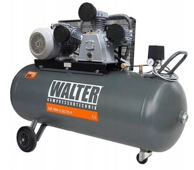 Kompresor tłokowy Sprężarka WALTER GK880 270 L