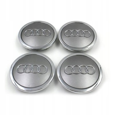 4 PIEZAS TAPACUBOS TAPAS CIEGAS DISCOS AUDI 69MM A4 A6  