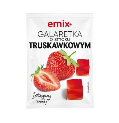 Galaretka truskawkowa Emix 75 g - 26-05-2024r. !!! Truskawka