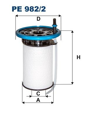 FILTER FUEL FILTRON PE982/2 PE9822  