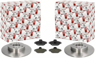 Ferodo тормозные диски+ тормозные колодки перед fiat panda punto i ii 240mm фото №1