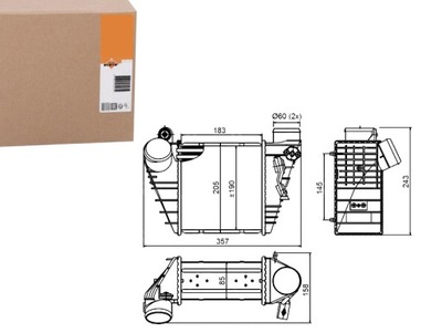 ИНТЕРКУЛЕР NRF 1J0145803A 1J0145803B 1J0145805F 1