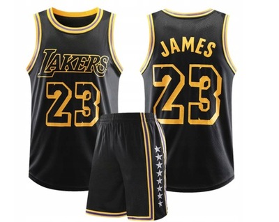 KOSZULKA NBA LAKERS JAMES 23 TRENINGOWA CZARNA 30