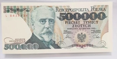 BANKNOT 500000 ZŁ 20 KWIETNIA 1990 SER. L 8436434