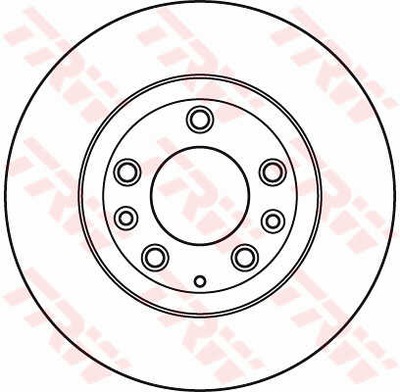 DISCOS DE FRENADO PARTE DELANTERA TRW DF6115  