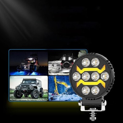 Круглые свет do движение dziennej led drl противотуманная фара 16w 8led фото №1