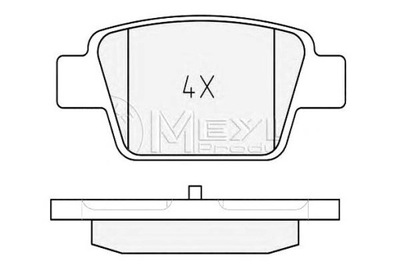 MEYLE PADS HAM. FIAT T. STILO 01-  