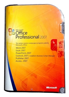 Microsoft Office 2007 Professional 2xPC PRO BOX PL