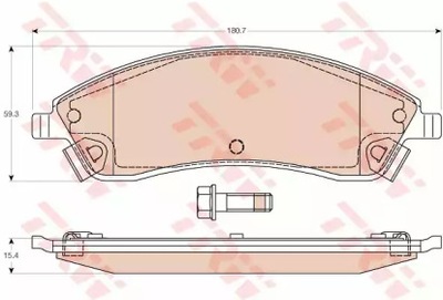 PADS BRAKE CADILLAC TRW  