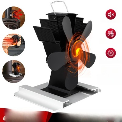 WENTYLATOR KOMINKOWY LED AKUMULATOR POLITERY DMUCHAWA NAGRZEWNICA