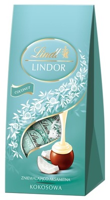 Lindt LINDOR Praliny czekoladki kokosowe czekolada mleczna kokos 100g