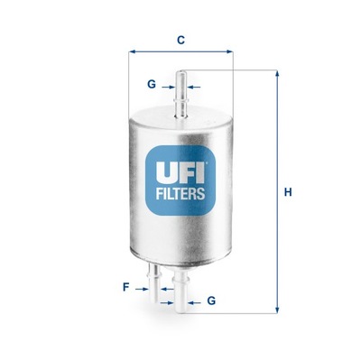 ФИЛЬТР ТОПЛИВА UFI (PROD.OE 4F0 201 511C) AUDI