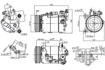 NISSENS КОМПРЕСОР КОНДИЦІОНЕРА BMW 2 (F45), 2 GRAN