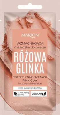 MARION RÓŻOWA GLINKA MASECZKA WZMACNIAJĄCA DO TWARZY 8g