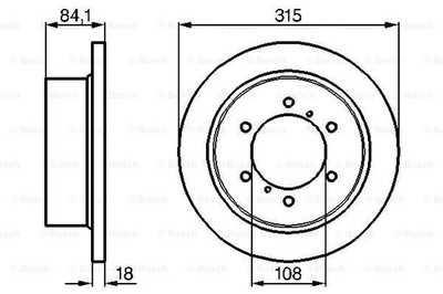 ДИСКИ ТОРМОЗНЫЕ ТОРМОЗНЫЕ ЗАД BOSCH 0 986 478 713