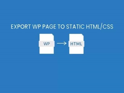 Wtyczka Export WP Pages to Static HTML CSS Pro