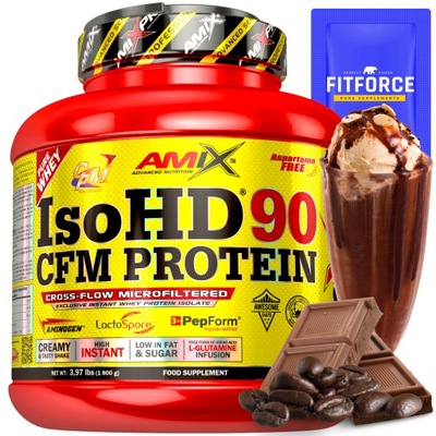 Odżywka Białkowa AMIX IsoHD 90 CFM Protein 1,8kg caffe latte białko kawowe