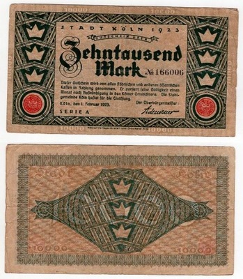 NIEMCY / KOLN 1923 10000 MARK