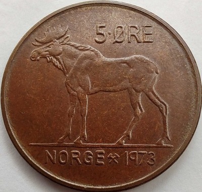 2119 - Norwegia 5 ore, 1973