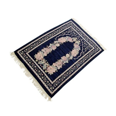 Muslim Prayer Mat with Flower Pattern Portabl