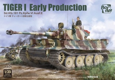 BORDER MODEL BT010 1:35 Tiger I Early Prod. Sd.Kfz.181 Pz.Kpfw.VI Ausf.E