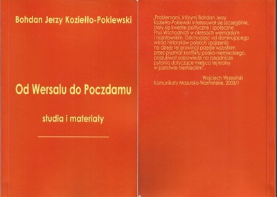 OD WERSALU DO POCZDAMU studia i materiały Koziełło-Poklewski