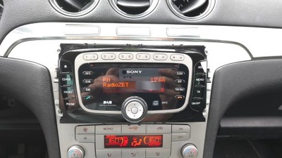 FORD GALAXY MK3 FACELIFT S-MAX MK1 FACELIFT MONDEO MK4 RADIO SONY DAB MP3 2010 R. CODE  