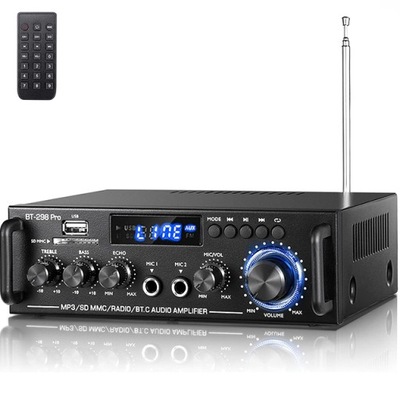 AMPLITUNER WZMACNIACZ STEREO BLUETOOTH BT-298Pro 600W FM Radio