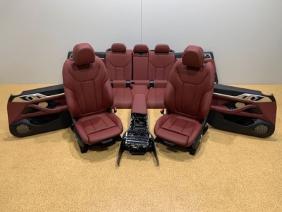 Bmw i4 4 g26 сиденья заднее сиденье обшивки салон комплект 5 km! фото №1