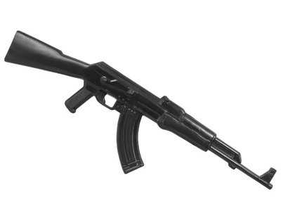 KARABIN AK-47 KAŁASZNIKOW ATRAPA GUMOWA DOMINATOR