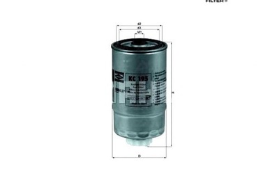 Knecht kc 195 фильтр топлива фото №1
