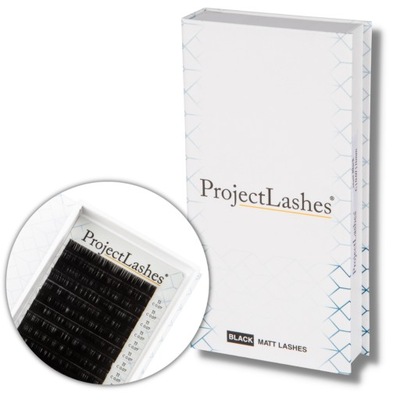 Rzęsy Project Lashes D 0,07 13 mm czarne MATT
