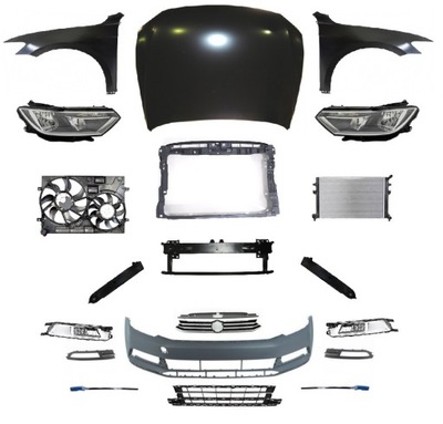 Passat b8 перед капот бампер pas лампа крыло фото №1