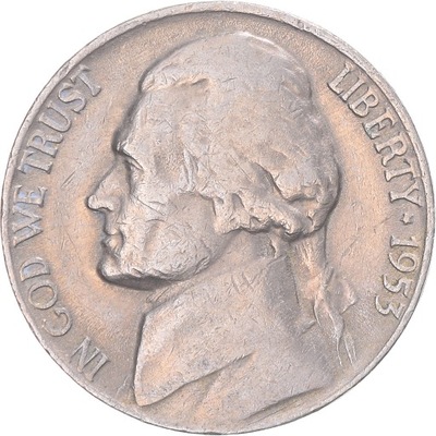 Moneta, USA, 5 Cents, 1953