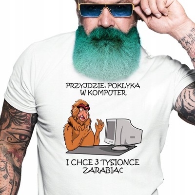 Śmieszna Koszulka męska Dla Informatyka XXL