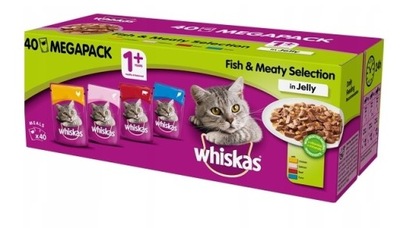 WHISKAS Adult Hal Ízek Hagyományos MACSKA 40x 85g