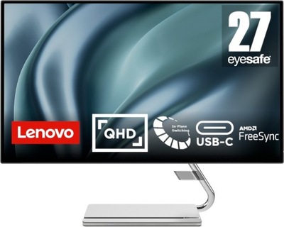 Lenovo Q27H-20 - 27", QHD, IPS, 70Hz, HDMI, DP, USB, Repro