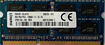 Pamięć RAM DDR3L Kingston HP691160-H66-MCN 8 GB