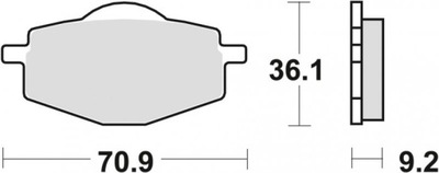 TRW КОЛОДКИ ГАЛЬМІВНІ YAMAHA XT 500 76-81, XT 600 87-03, XTZ 660 ЗАД/ПЕРЕД