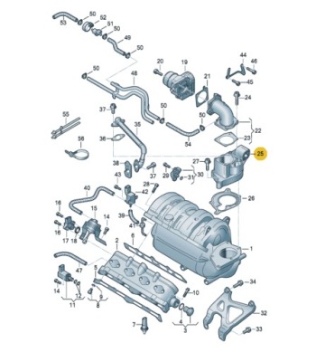 Oryg клапан рециркуляції вихлопних газів egr audi a2 1.6fsi bad 036131503ad фото №1