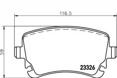 ZAPATAS DE FRENADO PARTE TRASERA AUDI RS6 QUATTRO 08- BENTLEY  