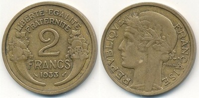 Francja 2 Francs - 1933r ... Monety