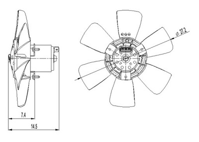 ELEKTROWENTYLATOR AUDI 100 76- NRF 47390 фото