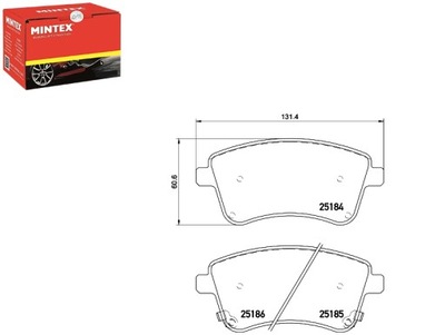 КОЛОДКИ ГАЛЬМІВНІ MINTEX 581011PA00 PAD1787 572657B