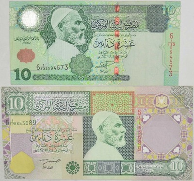 3.au.Zest.Libia, Banknoty szt.2, St.2, 3+