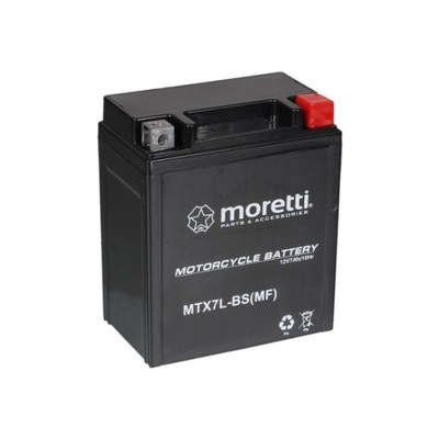 АККУМУЛЯТОР MORETTI MTX7L-BS YTX7L-BS 12V/7AH 105A