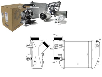 Интеркулер audi a6 a6 allroad 2.7d/3.0d 05.04-08. фото №1